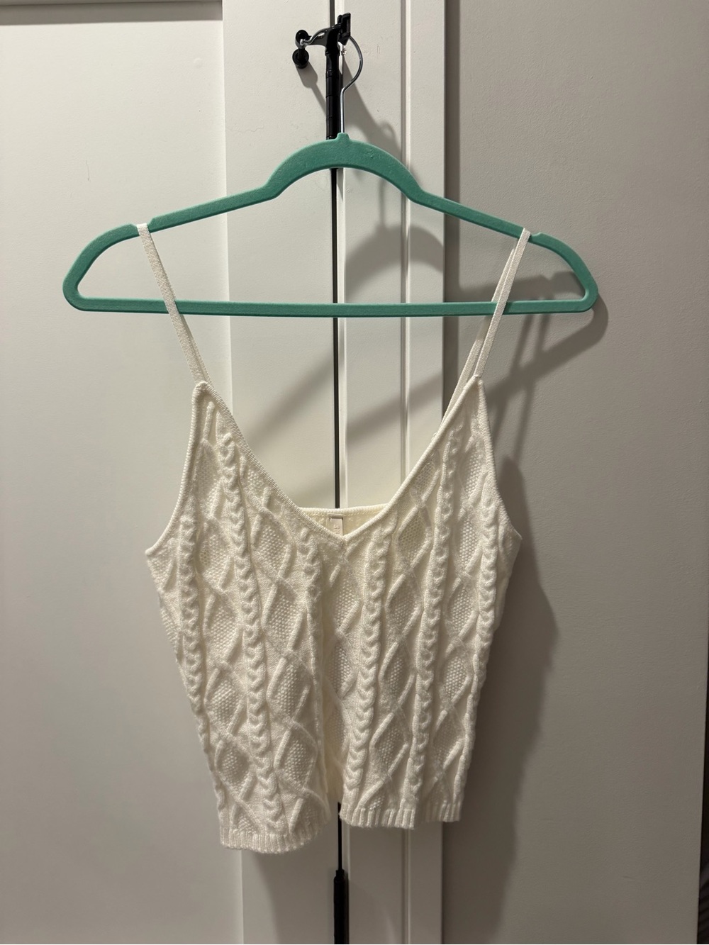 SKIMS Cable Knit Tank Ivory Size Large